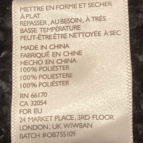 Urban Outfitters Chenille Chunky Knit Open Front Deep Blue Cardigan, Size XS - Picture 16 of 16